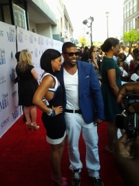 R.L. from R&B group Next, with wife